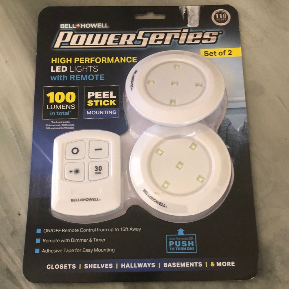 Set of 2 Led Lights with Remote